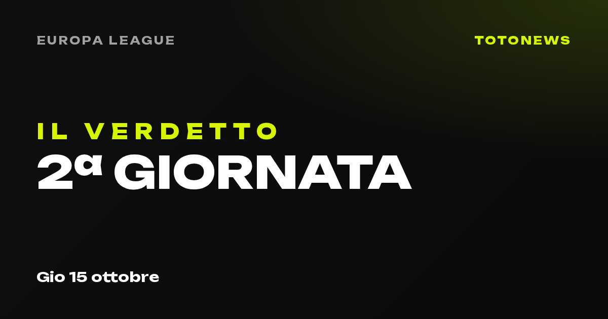 Europa League, 2ª giornata