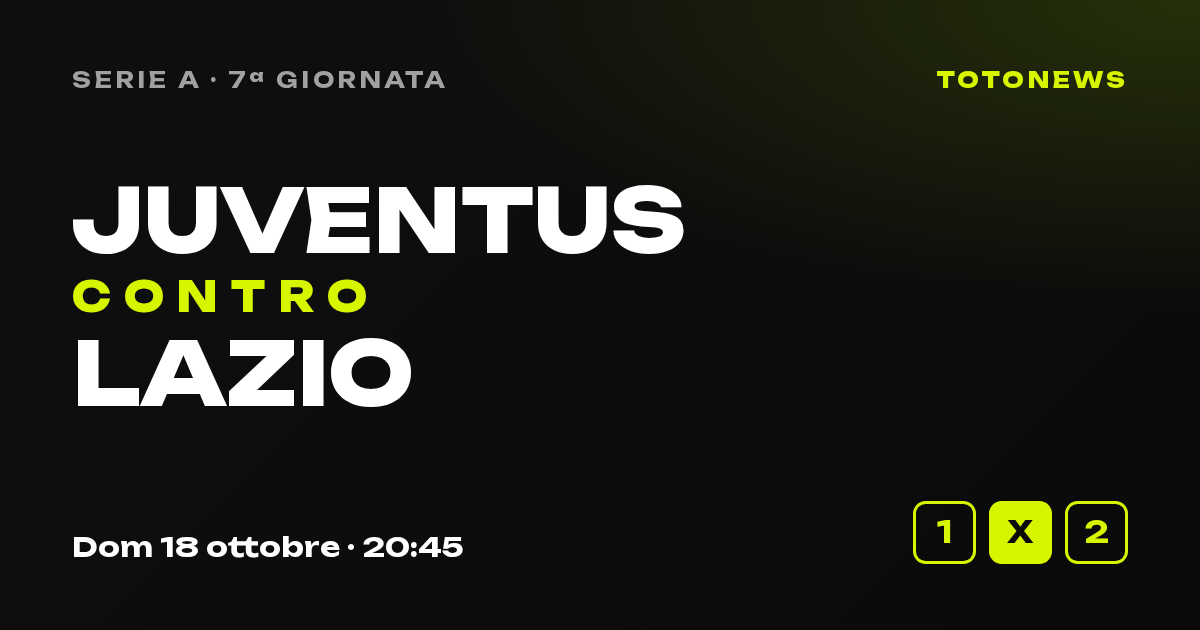 Juventus-Lazio, Serie A, 7ª giornata