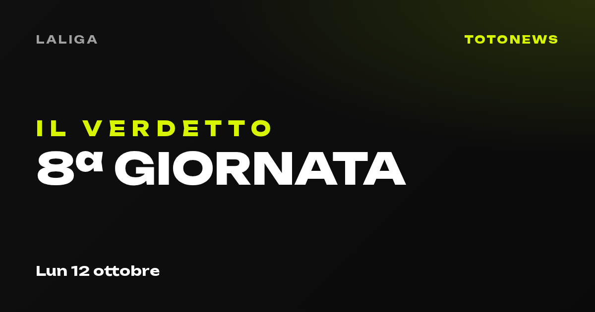 LaLiga, 8ª giornata